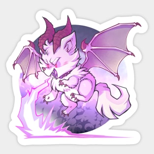 Pomeranian Puppy Dragon (Cream White) Sticker